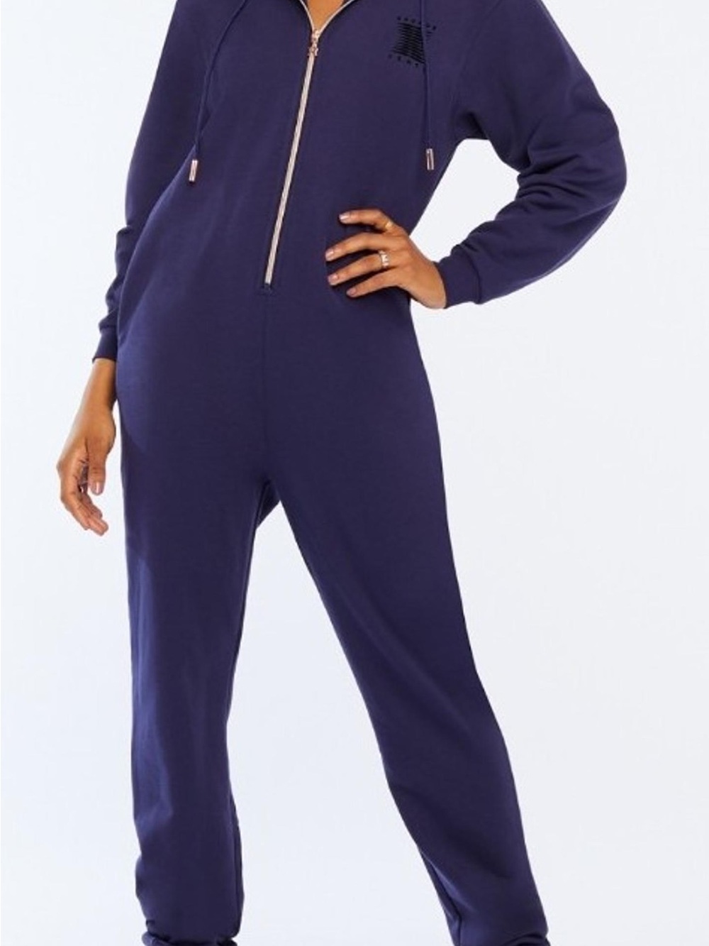 Savage X Fenty Deep Navy Zip-Front Jumpsuit